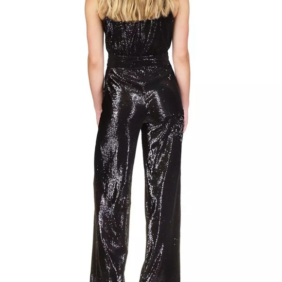 MICHAEL Michael Kors Sequin Halter Wide-Leg Jumpsuit M NWOT - Picture 2 of 6